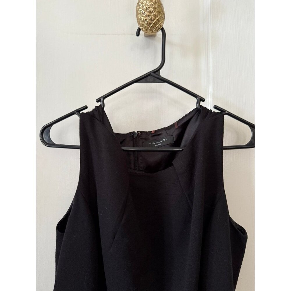Tahari woman size large black professional dress - Picture 3 of 8